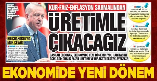 Başkan Recep Tayyip Erdoğan, ekonomide yeni dönemin yol haritasını açıkladı!