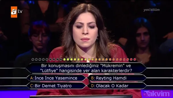 Kim Milyoner Olmak İster 801. son bölümde Fatih Sultan Mehmed sorusunu bilemeyince... - 26