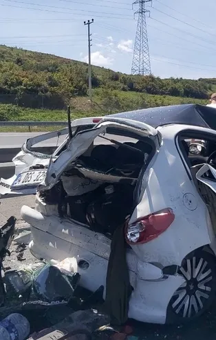 TEM’de zincirleme kaza: 10 yaralı