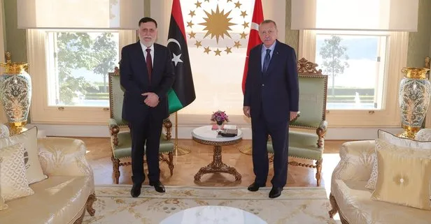 Son dakika: Başkan Erdoğan, Libya Başbakanı Fayiz es-Serrac’ı kabul etti