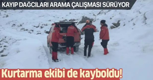 Uludağ'da kayıp dağcıları arayan AKUT ekibi de kayboldu