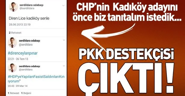 CHP’nin Kadıköy Belediye Başkan Adayı PKK destekçisi çıktı!
