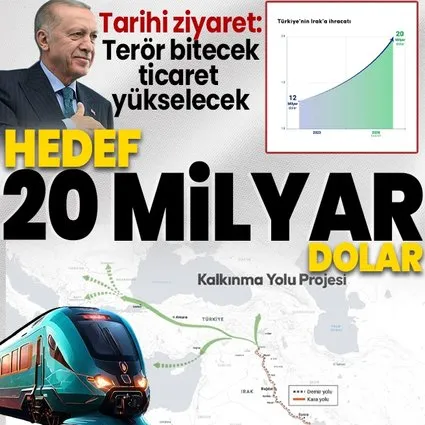 Terör bitecek ticaret yükselecek! Türkiye-Irak ticareti Kalkınma Yolu Projesi ile 20 milyar dolara ulaşacak