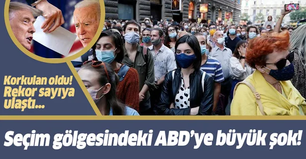 Seçim gölgesindeki ABD'ye büyük şok! Koronavirüste rekor kırıldı