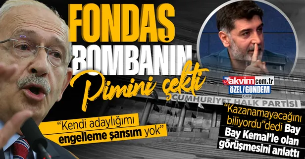 Kılıçdaroğlu kazanamayacağını biliyordu! Fondaş Levent Gültekin "Yorum değil, bilgi" diyerek anlattı: "Adaylığımı engelleme şansım yok" dedi