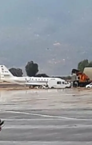 Özel uçak pistten çıktı! Havalimanı uçuşlara kapatıldı