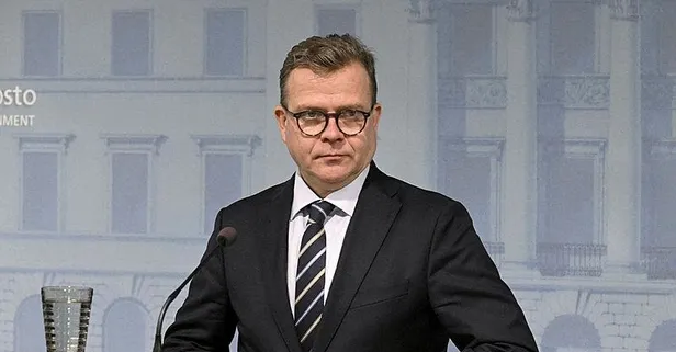 Katil İsrail'e destek çıkan Finlandiya Başbakanı Petteri Orpo'ya göstericilerden Gazze protestosu!