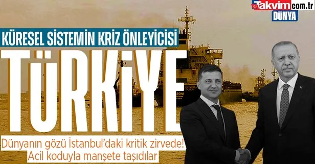 Dünyanın gözü İstanbul’daki kritik zirvede! Acil koduyla manşete taşıdılar! Tahıl krizi için Başkan Erdoğan bir kez daha devrede!