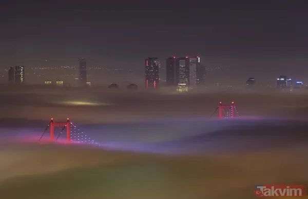 SON DAKİKA: İstanbul sis durumu! Megakent sis altında kayboldu - 8