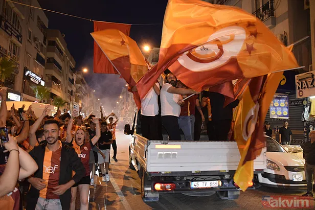 Galatasaray’ın şampiyonluğu sonrası Türkiye sarı kırmızıya boyandı