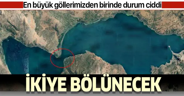 Kuraklık devam ederse Eğirdir Gölü ikiye bölünecek