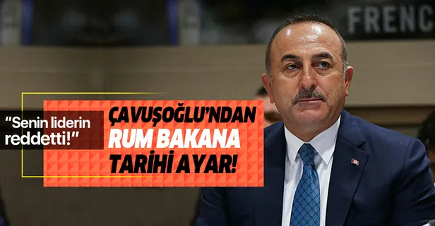 Çavuşoğlu'ndan Rum bakana tarihi ayar!