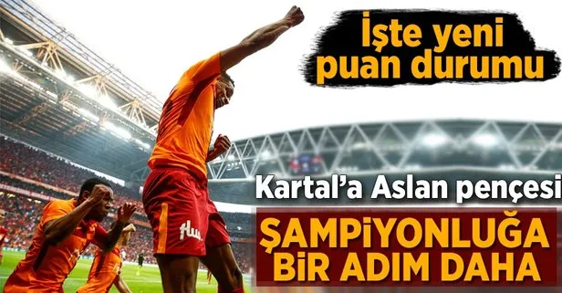 Şampiyonluk yarışının en önemli maçında Galatasaray Beşiktaş’ı 2-0 yendi