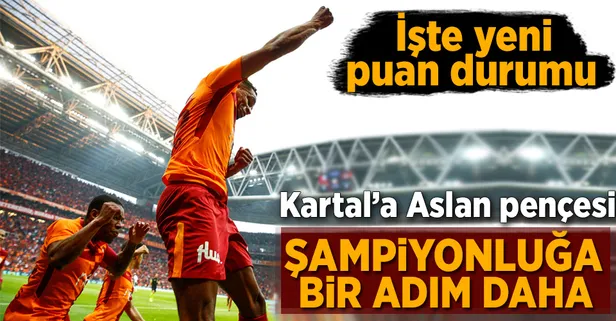 Şampiyonluk yarışının en önemli maçında Galatasaray Beşiktaş'ı 2-0 yendi