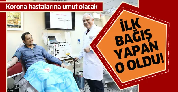 Koronavirüsü yenen Dr. Kürşat Demir, ilk gönüllü plazma bağışçısı oldu
