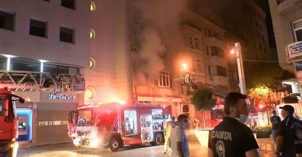 Taksim’de Kırgızistan Cumhuriyeti İstanbul Başkonsolosluğu’na ait binada yangın!