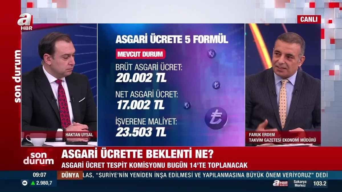 2025 asgari ücret beklentisi!