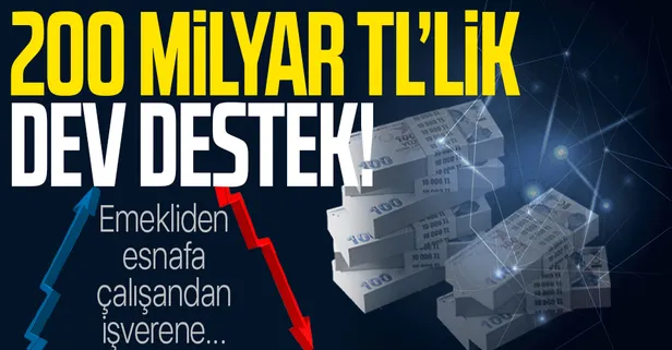 Emekliden esnafa, çalışandan işverene kadar milyonlarca kişiyi kapsıyor: 200 milyar TL'lik dev paket açıklandı