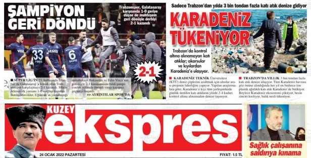 Trabzon yerel basınında şampiyonluk sesleri: Selam durun şampiyona-3