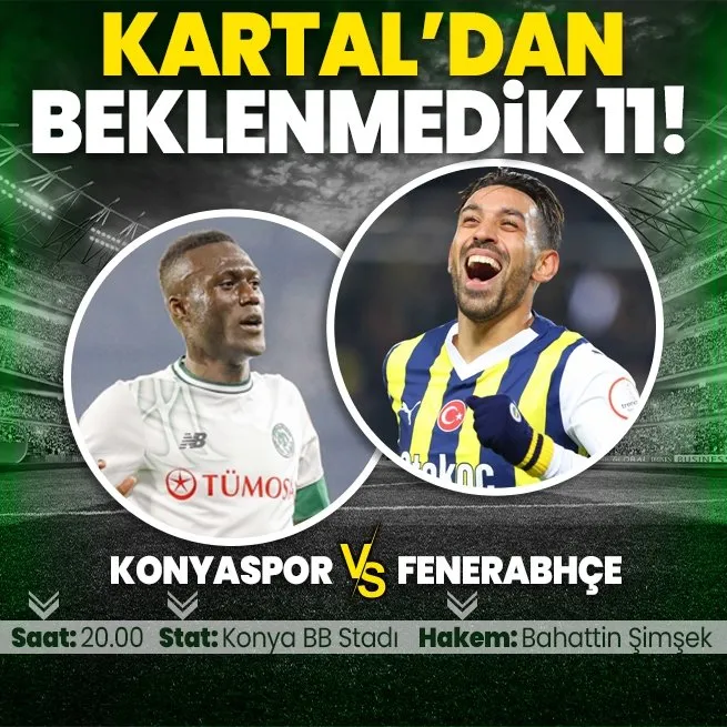 Fenerbahçe’nin Konyaspor maçı ilk 11’i belli oldu!