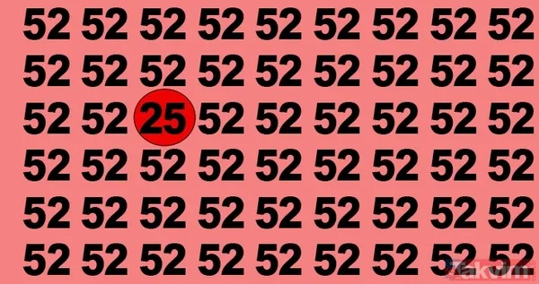 82 sayısının içindeki tek farklı sayıyı bulabilir misin? Ben bu bulmacayı çözerim diyenler buyursun gelsin - 17