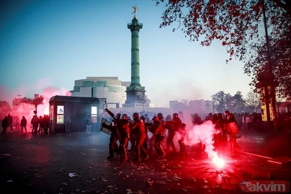 Fransa yangın yeri: Protestocular Merkez Bankasını ateşe verdi - 8