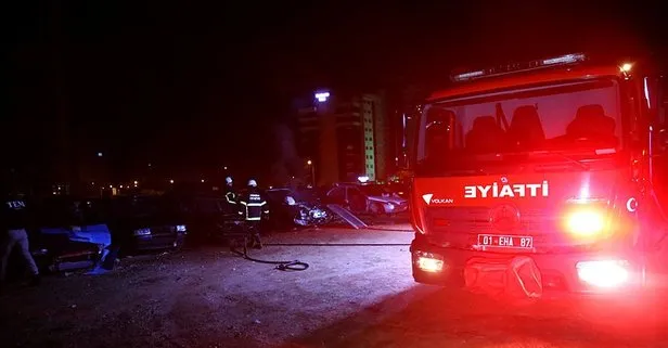 Adana’da 2 katlı bir evde korkutan yangın!