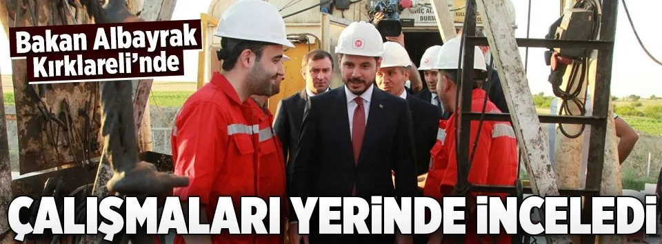 Bakan Albayrak çalışmaları yerinde inceledi