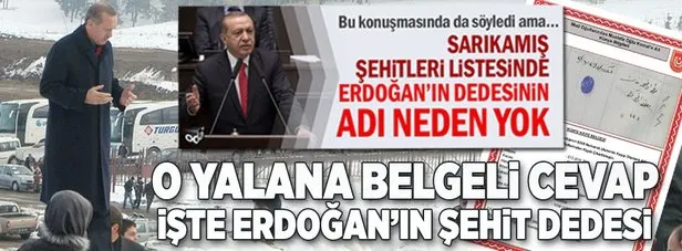 Cumhurbaşkanı Erdoğan’ın dedesi için Milli Savunma Bakanlığı’ndan flaş açıklama