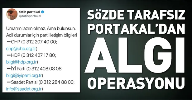 Fatih Portakal'dan oy hırsızlığı algısı