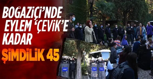 Boğaziçi Üniversitesi’ndeki izinsiz gösteride 45 kişi gözaltına alındı