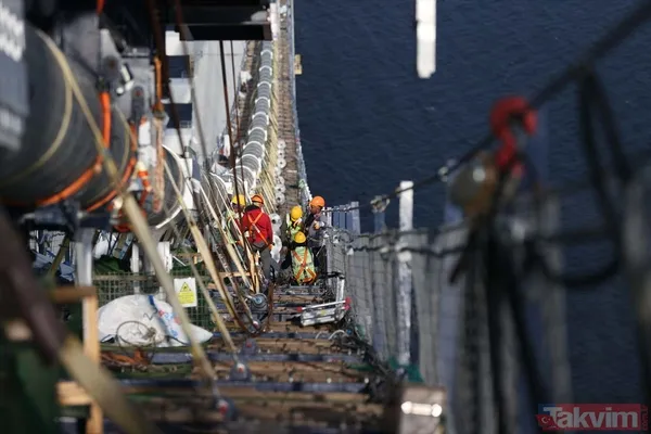 1915 Çanakkale Köprüsü 318 metre yükseklikten görüntülendi - 21