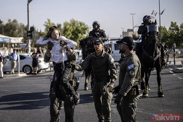 Ultra Ortodoks Yahudiler (Harediler) soykırımcı İsrail'in zorunlu askerlik hizmetini protesto etti: Otoyolu trafiğe kapattılar - 16