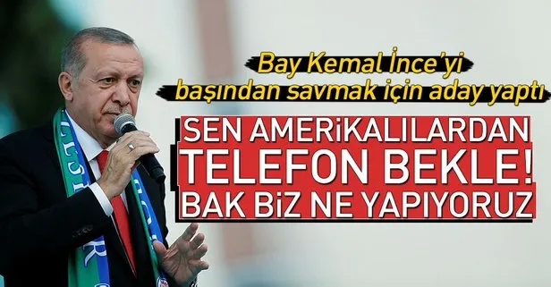 Erdoğan: Sen Amerikalılardan yeni telefon bekle!