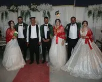 Şırnak’ta 3 kardeş aynı günde evlendi