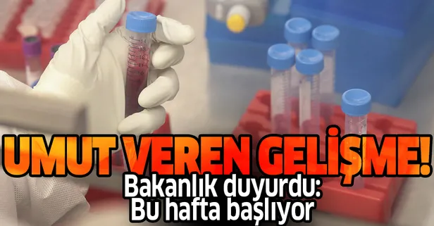 Son dakika: Koronavirüsle mücadelede umut veren gelişme! İmmün plazma tedavisi başlıyor