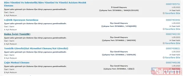 Şoför-Yük Taşıma - 1487 Konfeksiyon İşçisi - 1420