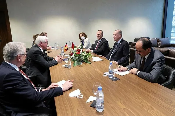 Son dakika: Başkan Recep Tayyip Erdoğan, Almanya Cumhurbaşkanı Steinmeier ile görüştü-2