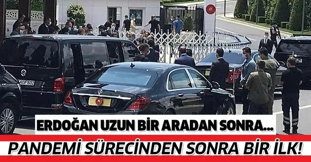 Başkan Erdoğan pandemi sürecinden sonra ilk kez İstanbul’da bir camide cemaatle cuma namazı kıldı