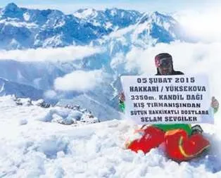 Kandil’de dağcılık keyfi