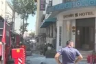 Fatih'te bir otelde yangın