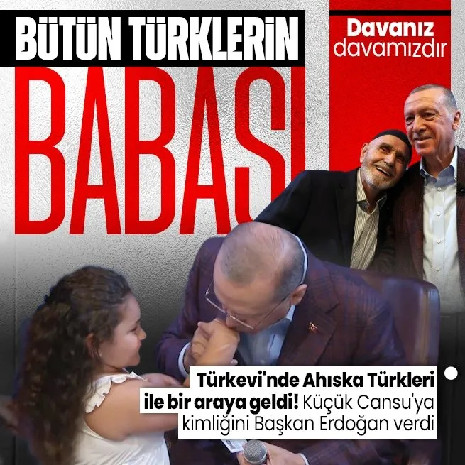 Başkan Recep Tayyip Erdoğan Ahıska Türklerine kimliklerini takdim etti: Bütün dünya Türklerinin babası bu adamdır