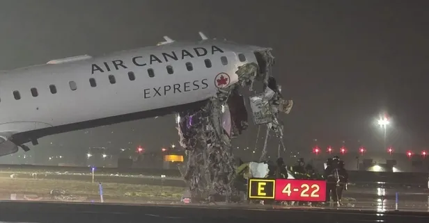 New York'ta uçak itfaiye aracına çarptı: Yaralılar var