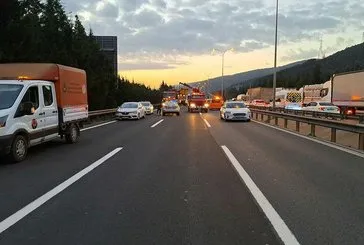 TEM Ankara yönü ulaşıma kapatıldı
