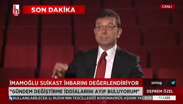 CHP'li İBB Başkanı Ekrem İmamoğlu, canlı yayında Türkiye Gazetesi ile Türkiye Gazetesi yazarı Fuat Uğur'a hakaret etti