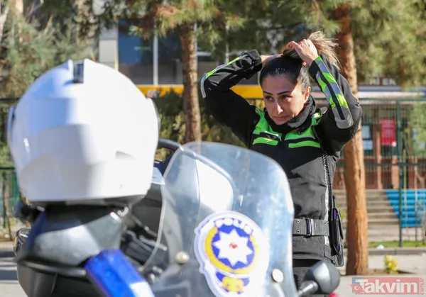 Diyarbakır'da tek: Kadın 'Motosikletli Şahin' polisi Dilek Zengin! Gören donup kalıyor - 10