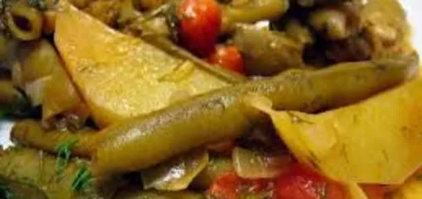 Zeytinyağlı Patatesli Bakla Tarifi