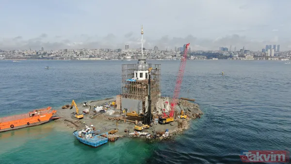 Lego değil gerçek! Kız Kulesi'nde kubbe ortaya çıktı - 10