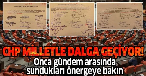 CHP’li milletvekillerinden Meclis’te trajikomik önergeler! AK Parti’den açıklama geldi