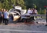 Düzce'de iki otomobil çarpıştı: 1 ölü, 5 yaralı
